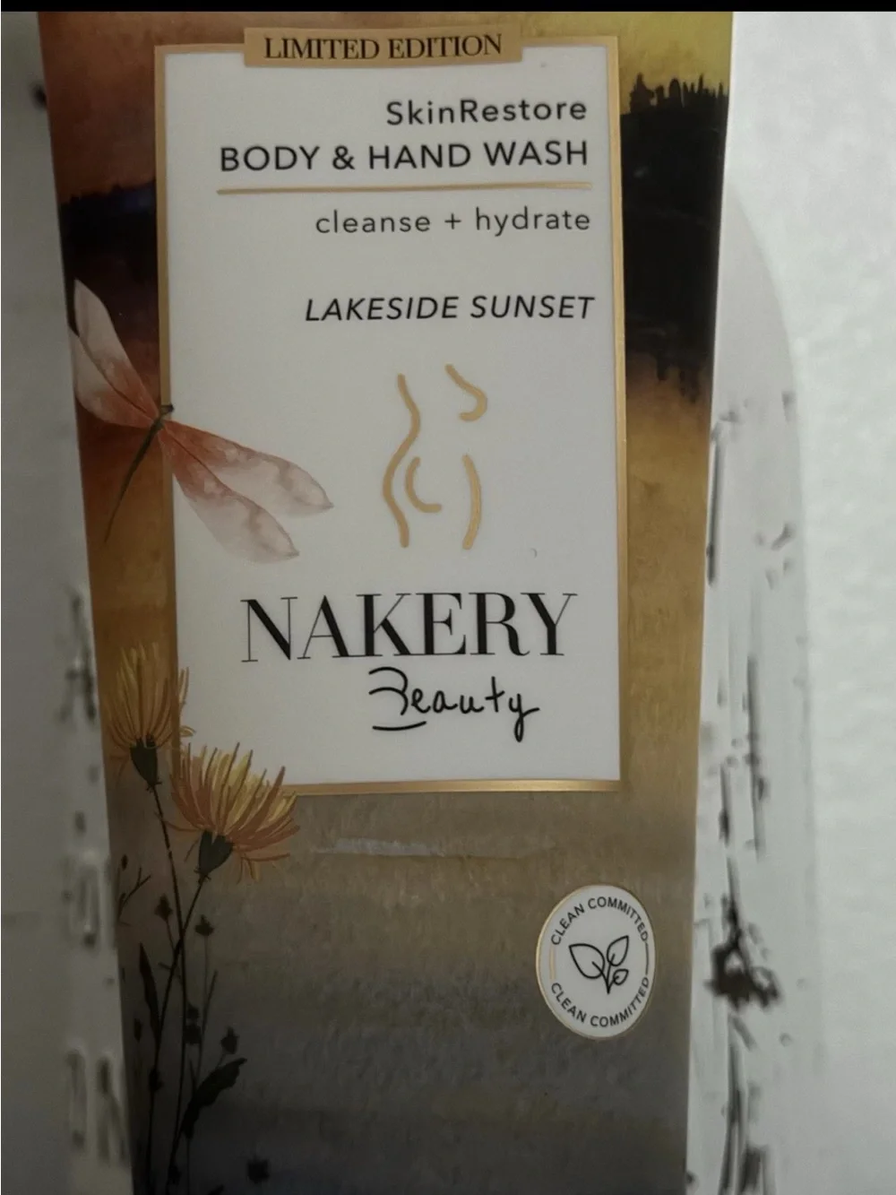 NAKERY Lakeside Sunset SkinRestore Body & Hand Wash - Golden Yellow